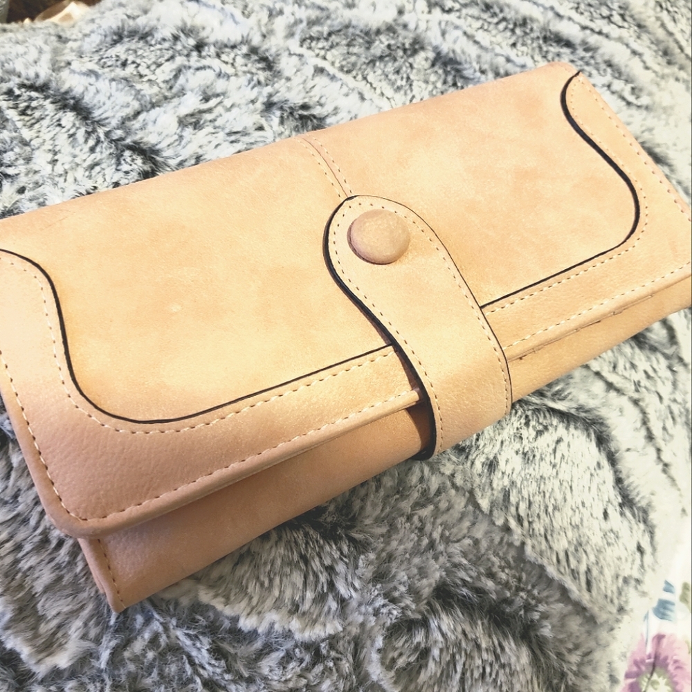 {Zen Leather} New Orleans Vegan Leather Wallet Clutch